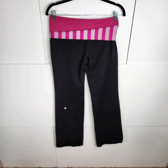Lululemon Astro Pant Luon Size 8 Black Raspberry Micro Macro Stripe Raspberry - Picture 4 of 8